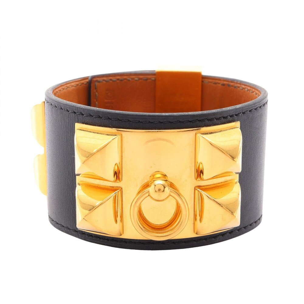 Hermes Collier De Chien Bangle Box Calf #329091H68B